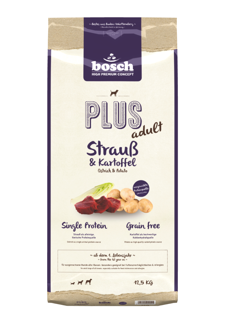 bosch Hunde-Trockenfutter HPC Plus Strauss+Kartoffel